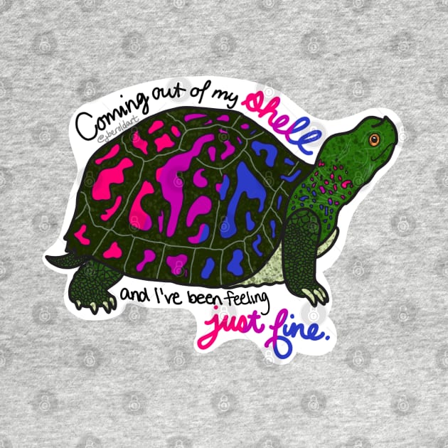 Bisexual Pride Turtle by jberoldart